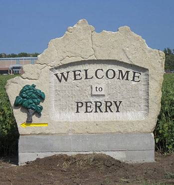 Welcome to Perry Kansas Sign